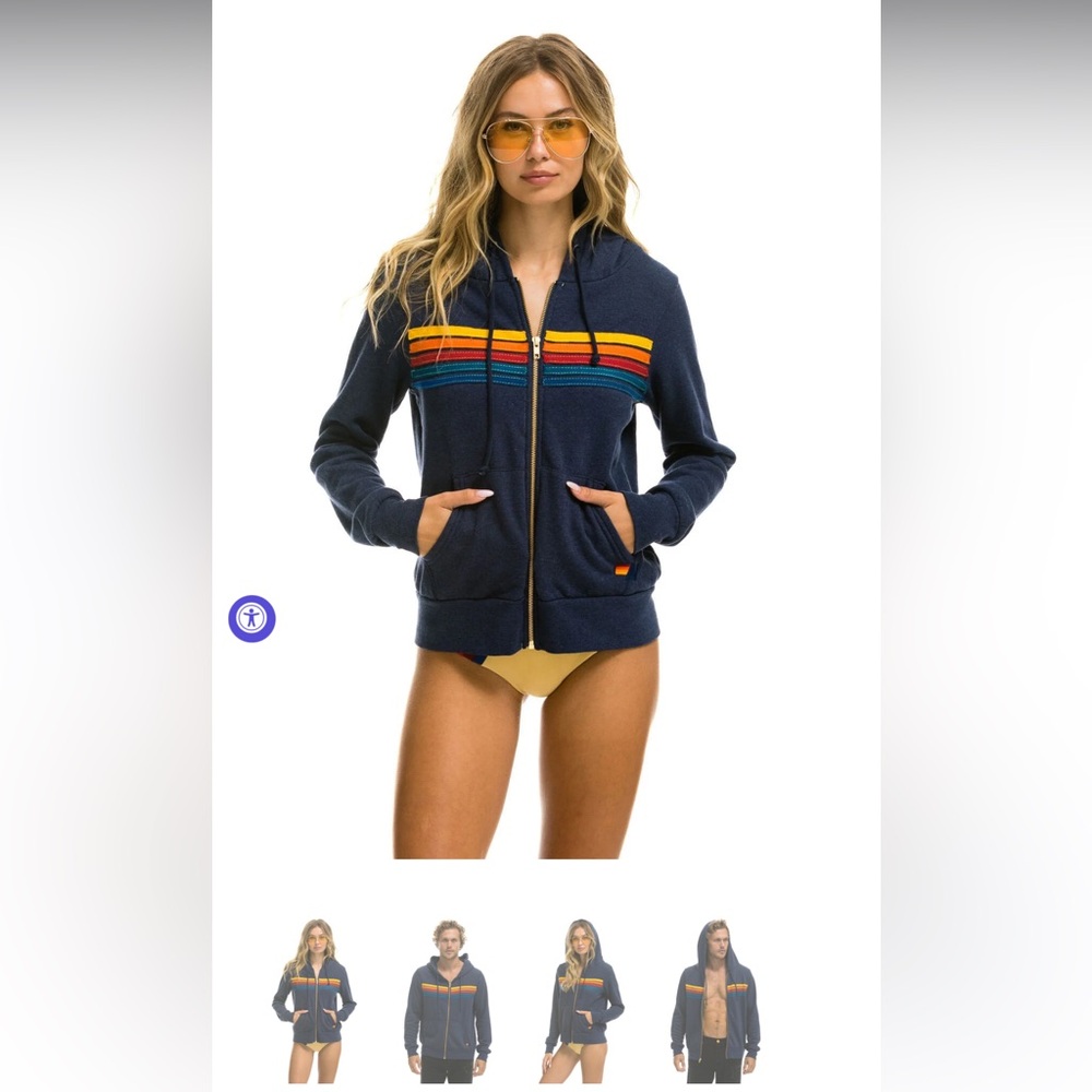 Aviator Nation Set Navy 5 Stripe